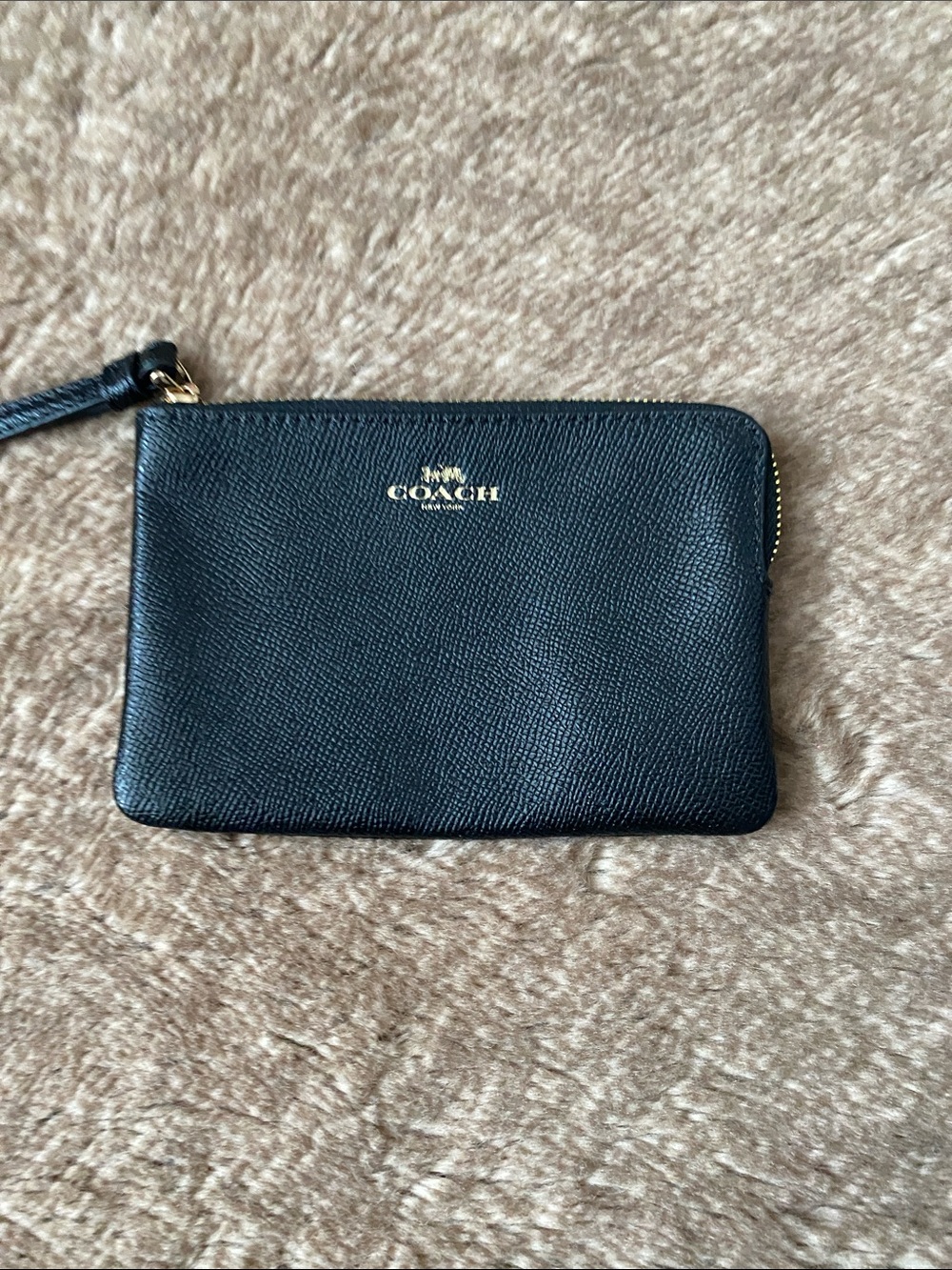 Coach Black Leather Wristlet Clutch - Picture 3 of 9
